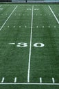 Thirty Yard Line Royalty Free Stock Photo