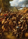 Thirty Years\' War ca 1631. Fictional Battle Depiction. Generative AI.