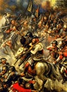 Thirty Years\' War ca 1643. Fictional Battle Depiction. Generative AI. Royalty Free Stock Photo