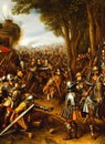 Thirty Years\' War ca 1626. Fictional Battle Depiction. Generative AI.