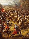 Thirty Years\' War ca 1622. Fictional Battle Depiction. Generative AI.