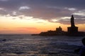 The thiruvalluvar statue at kanyakumari,