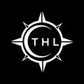 THL abstract technology logo design on Black background. THL creative initials letter logo concept Royalty Free Stock Photo