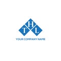 THL letter logo design on WHITE background. THL creative initials letter logo concept. THL letter design Royalty Free Stock Photo