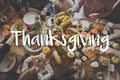 Thanksgiving Blessing Celebrating Grateful Meal Concept Royalty Free Stock Photo