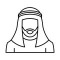 Thobe Isolated Vector icon that can be easily modified or edited