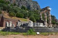The Tholos or the circular temple at the Ancient Delphi, Greece