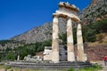 The Tholos or the circular temple at the Ancient Delphi, Greece Royalty Free Stock Photo