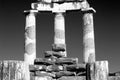 Tholos of Delphi inside the historic site of Delphi, Greece.