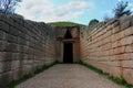 Tholos tomb of Atreus or Agamemnon in the ancient Greek city Mycenae, Greece