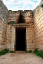 Tholos tomb of Atreus or Agamemnon in the ancient Greek city Mycenae, Greece