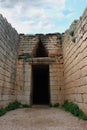 Tholos tomb of Atreus or Agamemnon in the ancient Greek city Mycenae, Peloponnese