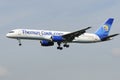 Thomas Cook Boeing 757 Royalty Free Stock Photo