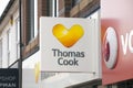 Thomas Cook Travel Agents Sign - Scunthorpe, Lincolnshire, Unite Royalty Free Stock Photo