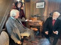 Thomas Edison's visit on September 10 1889 at Gustave Eiffel's office at Eiffel Tower in Paris, France