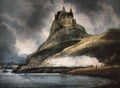 Thomas Girtin â Lindisfarne Castle Holy Island Northumberland Fine Art Print