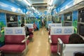 Thomas interior in Fujikyu Railway train, Japan