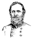 Thomas J. Stonewall Jackson vintage illustration