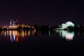 Thomas Jefferson Memorial Night Illuminated Evening Reflecting T Royalty Free Stock Photo