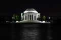 Thomas Jefferson Memorial at night Royalty Free Stock Photo