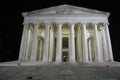 The Thomas Jefferson Memorial at night in Washington, D.C. Royalty Free Stock Photo