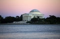 Thomas Jefferson Memorial at sunset Royalty Free Stock Photo