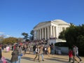 The Thomas Jefferson Memorial in Tidal Basin in National Mall in Washington, DC, USA in Spring 2018 Royalty Free Stock Photo