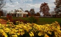 Thomas Jefferson`s residence at Monticello near charlotsville virginia on a sunny day Royalty Free Stock Photo