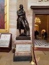 Thomas Jefferson Statue in the US Capital Rotunda Royalty Free Stock Photo