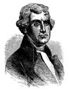 Thomas Jefferson, vintage illustration