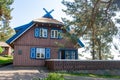 Thomas Mann summer house, old Lithuanian traditional wooden house in Nida, Lithuania Royalty Free Stock Photo
