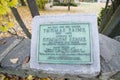 Thomas Paine burial site in New Rochelle, New York Royalty Free Stock Photo