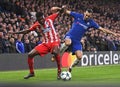 Thomas Partey and Davide Zappacosta Royalty Free Stock Photo