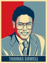 Thomas Sowell Vector illustration Royalty Free Stock Photo