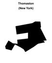 Thomaston outline map Royalty Free Stock Photo