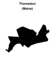 Thomaston outline map Royalty Free Stock Photo