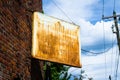 Rusty and abandoned store sign. Thomasville, Georgia, USA