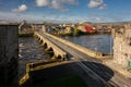 Thomond Bridge across the River Shannon from King John\'s Castle, Limerick, Ireland