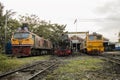 THON-BURI locomotive depot Place Storage and repair Steam locomotive of Thailand.