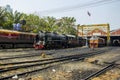 THON-BURI locomotive depot Place Storage and repair Steam locomotive of Thailand.