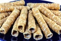 Thong Muan (Roll wafer) Royalty Free Stock Photo
