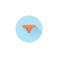 Thong Panties colorful flat icon