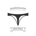 Thong Panties simple icon. Thong Panties isolated icon