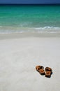 Thongs on a Beach