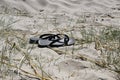 Thongs in the sand Royalty Free Stock Photo