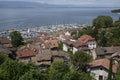 Thonon les Bains with its port Royalty Free Stock Photo