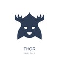 Thor icon. Trendy flat vector Thor icon on white background from