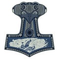 Thor`s hammer - Mjollnir and the Scandinavian ornament