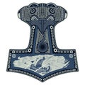 Thor`s hammer - Mjollnir and the Scandinavian ornament