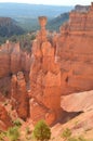 Thor`s Hammers In Bryce Canyon Formations Of Hoodos Geology Travel Nature. Royalty Free Stock Photo
